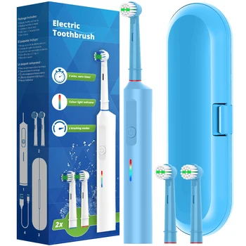 Intelligent Rotary Electric Toothbrush, Rechargeable Rotating Toothbrushes Compatible with Oral B Replacement Toothbrush Heads 1