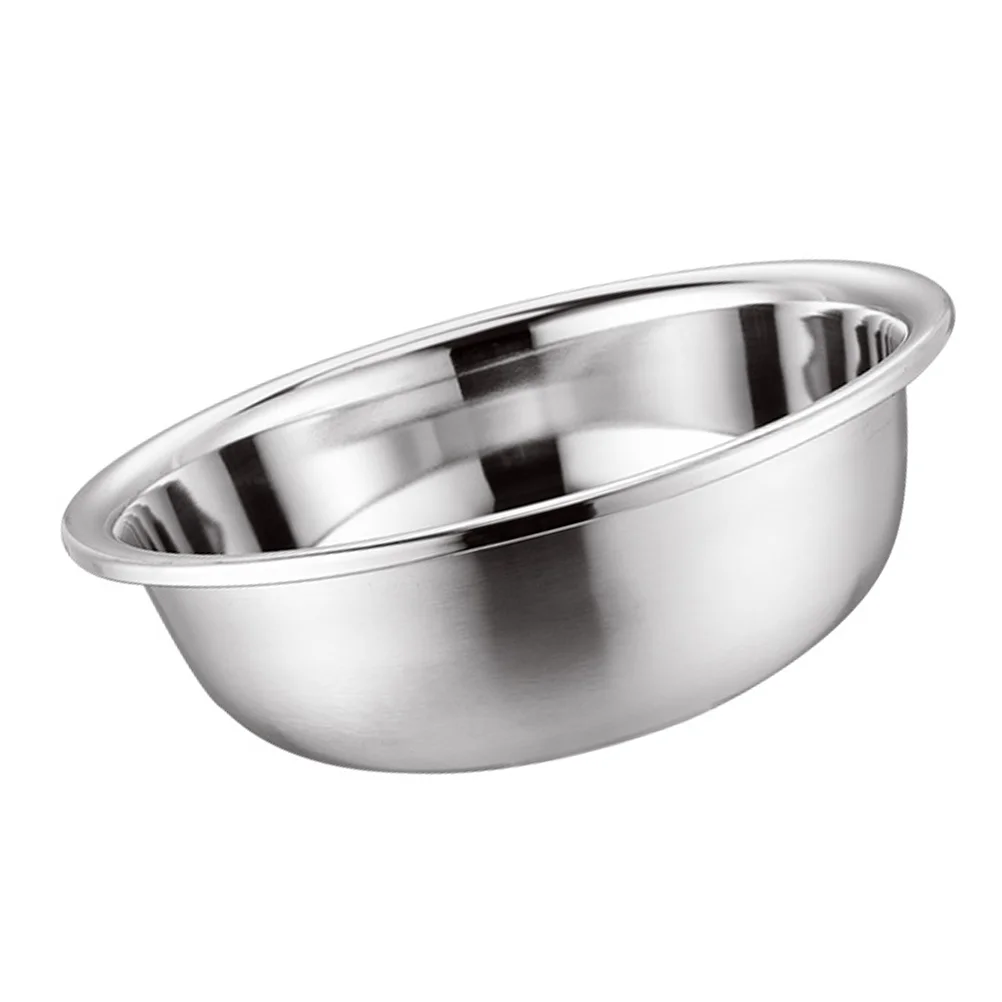 

Kitchen Metal Bowl Stainless Steel Metal Basin Soup Bowls Heat Insulated Serving Bowls for Soup Noodles Salad Mixing Cereal