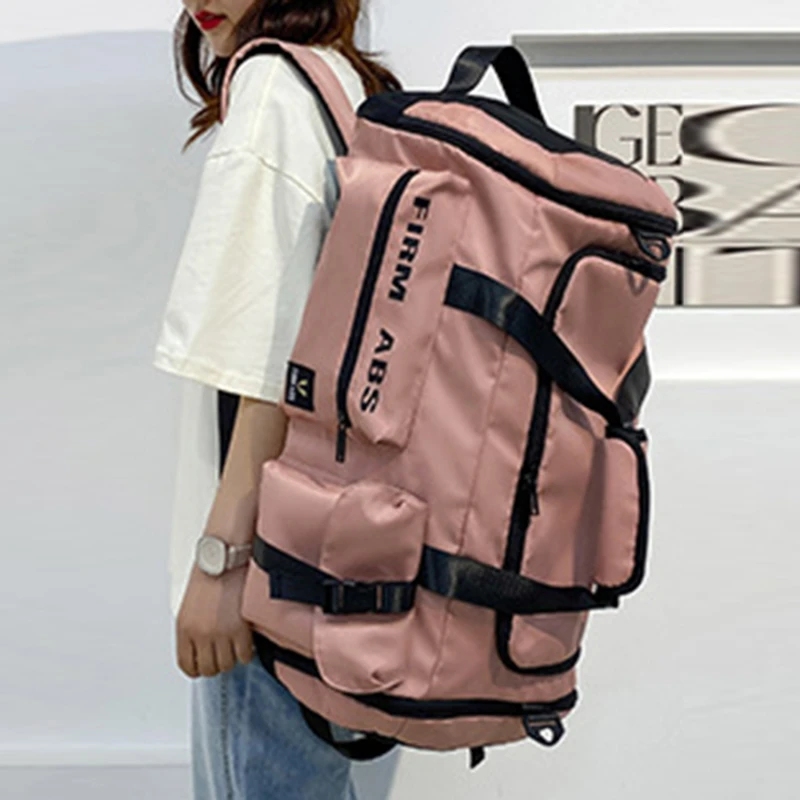 Travel Bag Luggage Handbag Women's Shoulder Bag Large Capacity Waterproof Nylon Sports Gym Bag Ladies Crossbody Bags 2