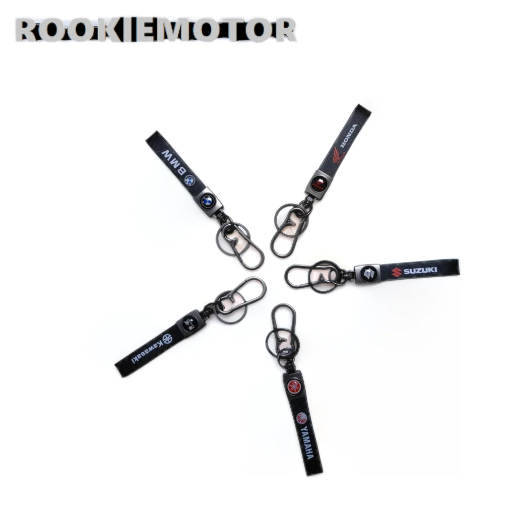 Rookiemotor Key Ring Keychain with Motorcycle Accessories Motorbike Key Chain