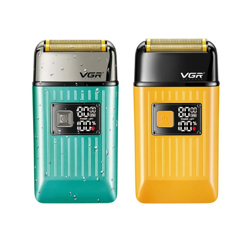 VGR Shaver Electric Beard Trimmer Waterproof Razor Professional Shaving Machine Bald Head Trimmer Razors for Shaving Men V-357 electric shaver hair trimmer electric razor rotary shaver