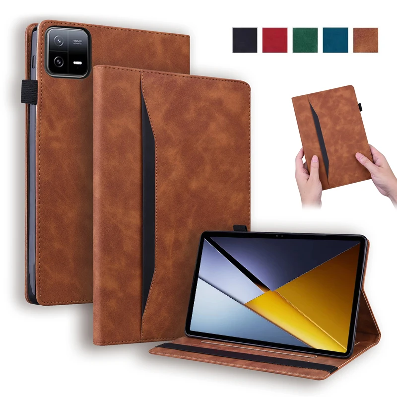 Luxury PU Leather Wallet Stand Tablet Case - 11.2 Inch