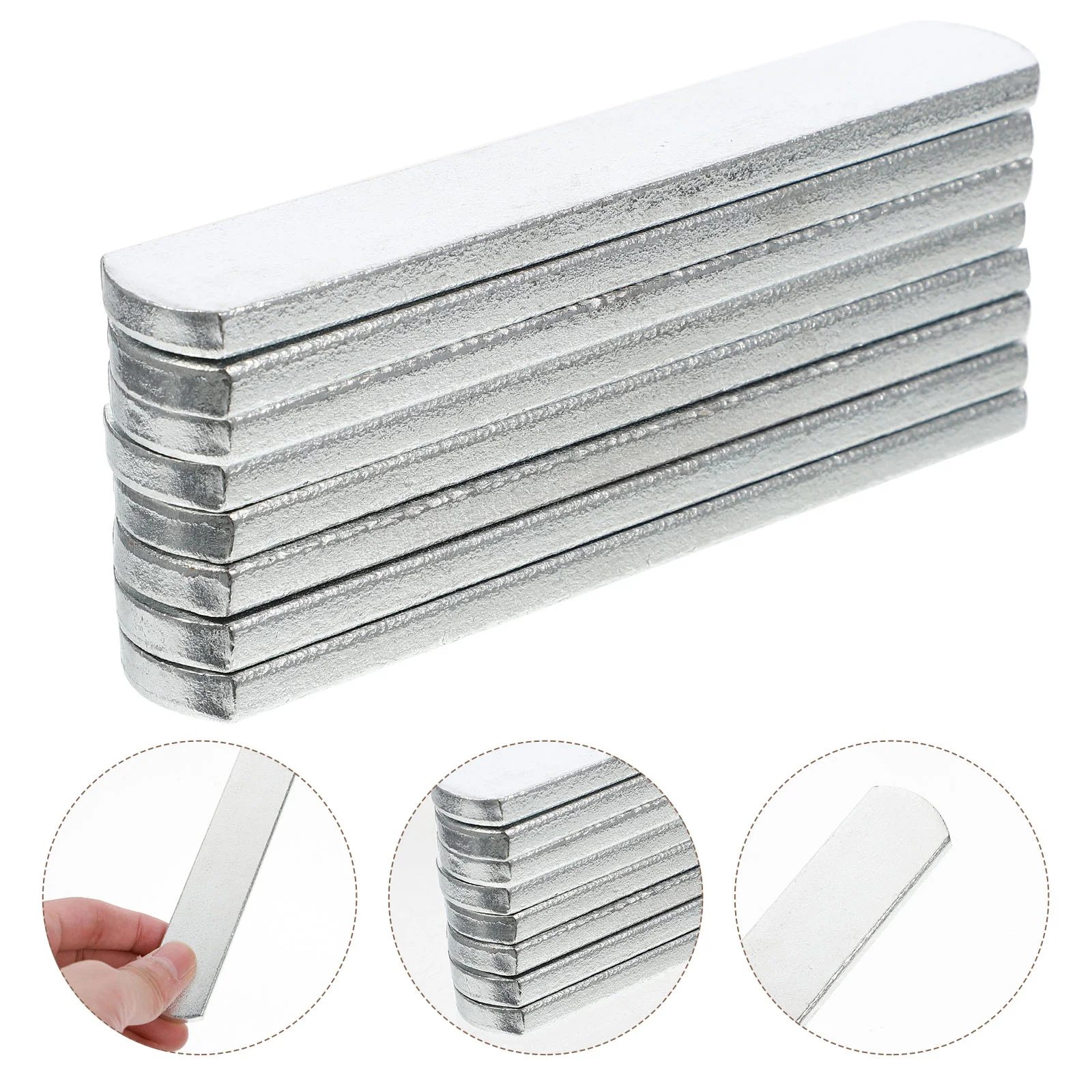 

8 Pcs Load Bearing Plate Athletic Tape Steel Weighted Strip Fitness Equipment Weight-bearing Vest Training