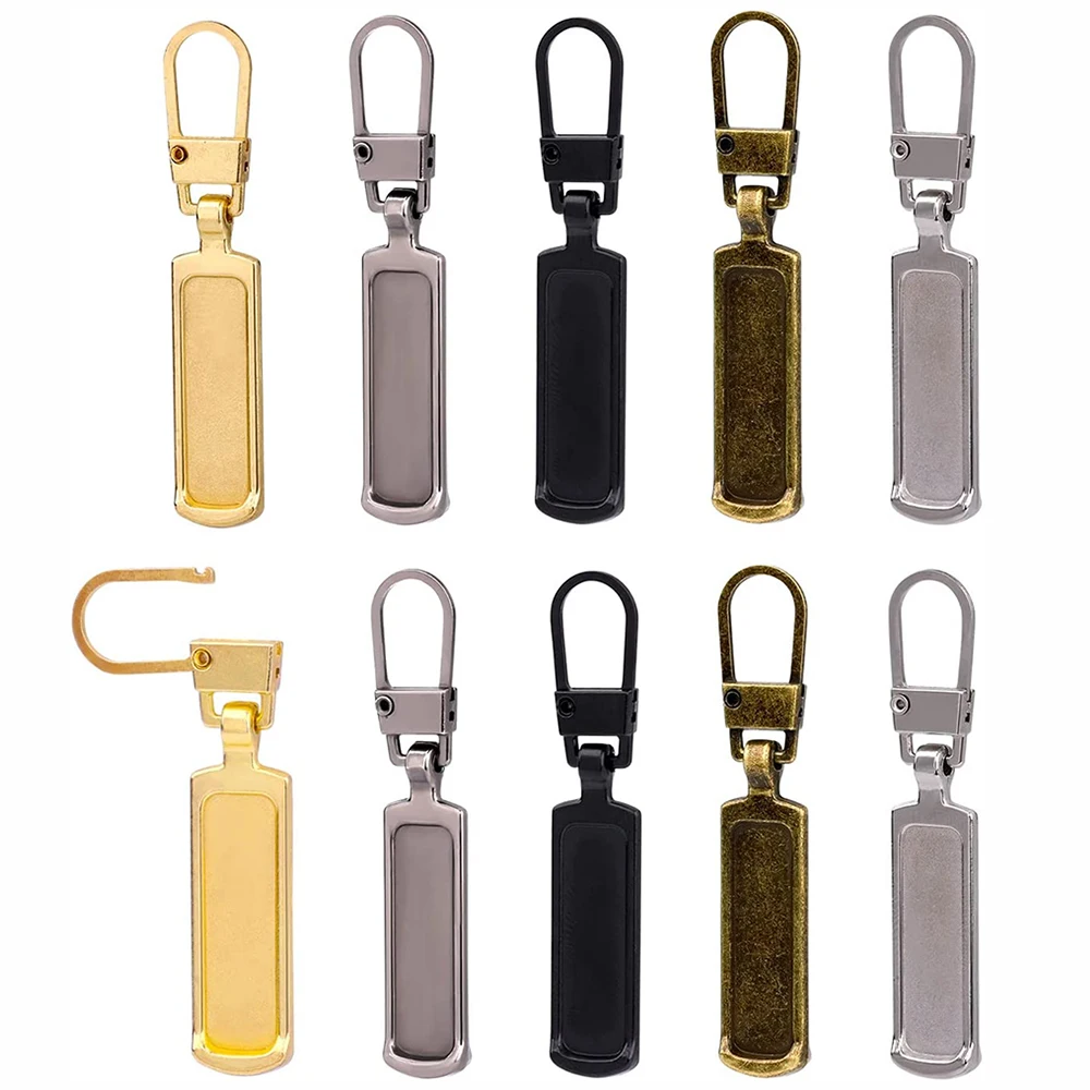 10PcsZipperPullTapReplacementsforClothingPantsWalletHandbags