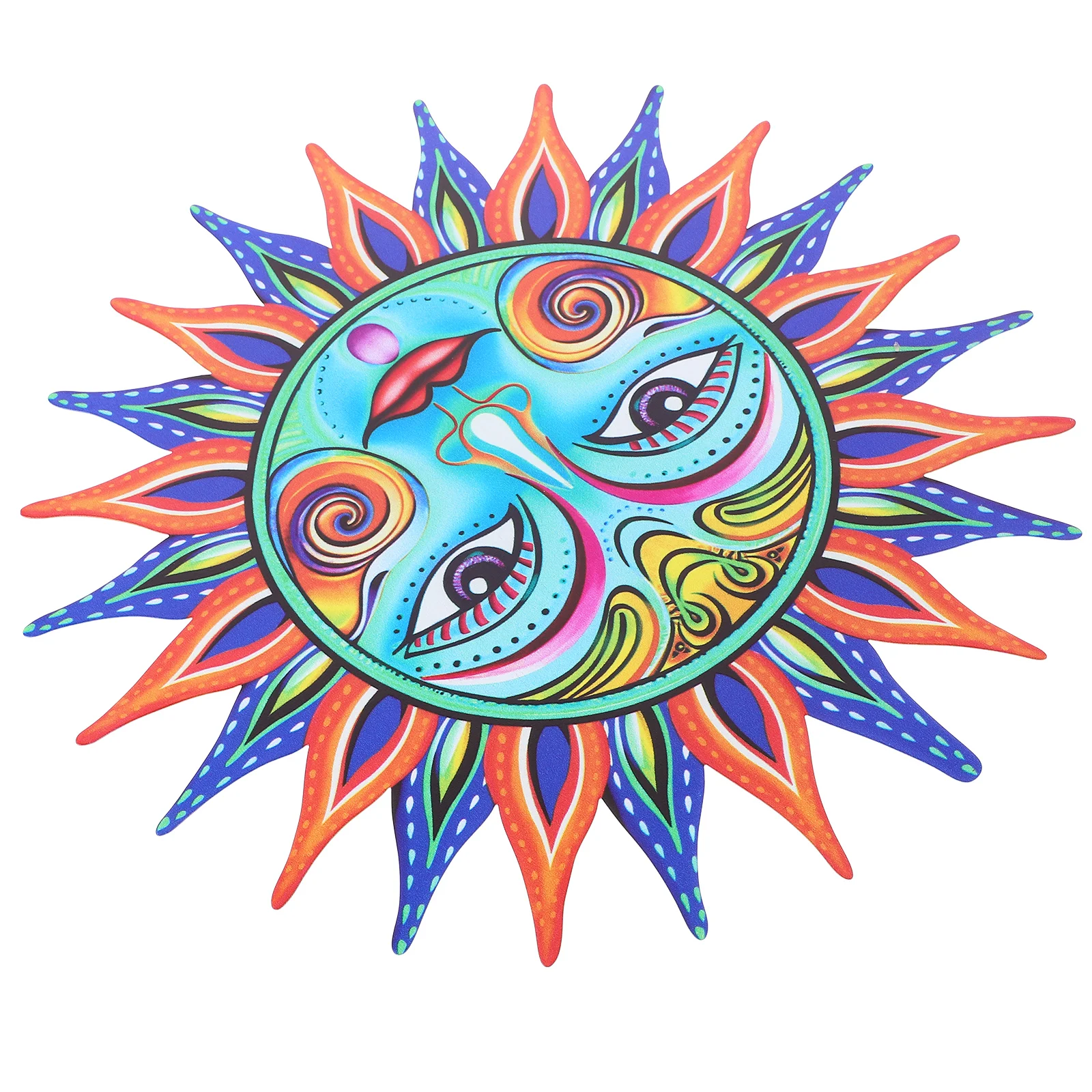 

Decor Sun Wall Art Outdoor Hanging Decoration Household Iron Pendant Garden Metal Simulated