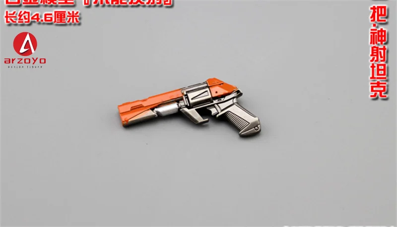 ピストルミニチュア ミニリボルバーピストル,12インチの兵士の置物,スケール1:6