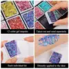Glitter Gel Palette Body Art Face Painting Luminous Holographic Safe Special Effects Stage Gel Sequins Carnival Festival Makeup 3