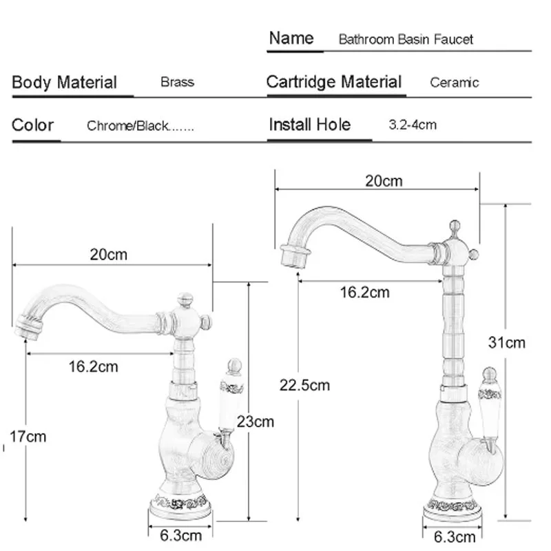 Antique Brass Bathroom Faucet Rotating Spout Basin Sink Mixer Tap Bathroom Kitchen Washing Faucet  Kitchen Taps Washbasin Mixers