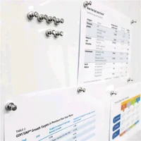 หมุดแม่เหล็ก 6/10/15 ชิ้น สำหรับไวท์บอร์ด รูปทรงกรวย แรงดูดสูง ใช้ติดตู้เย็น แม่เหล็กสำหรับงานบ้านและจัดเก็บ 2