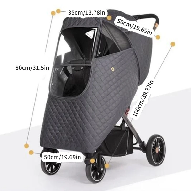 Winter Pushchair Cover Pushchair Accessory Breathable Weather Shield