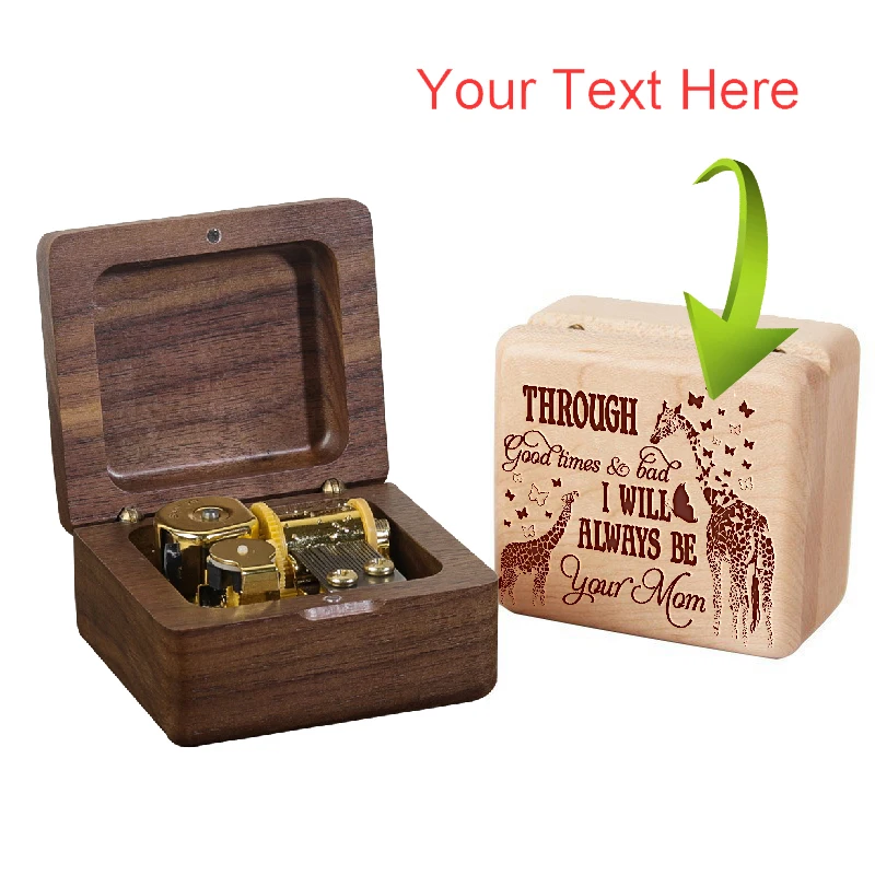 WoodenMusicBoxCustomMusicBoxLittleGirlBirthdayGiftfor