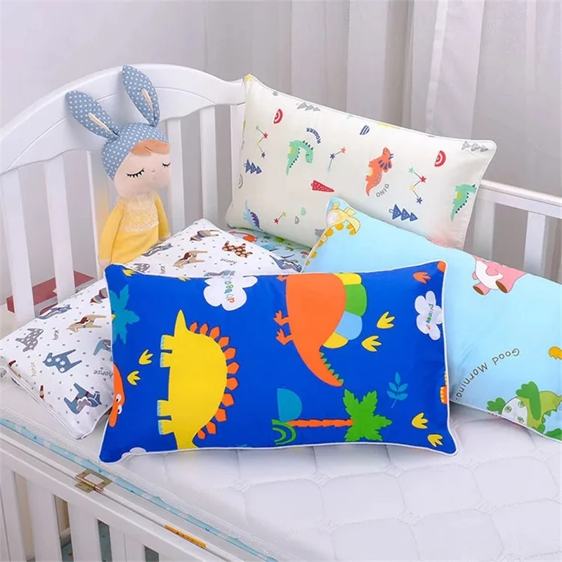 Children Four Seasons Pure Cotton Pillowcase Boys Girls Universal Pillow Protector Cover Cartoon Baby Bedding Decor Pillowcase