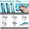 SHALL 6-in-1 Nail Gun Heavy Duty Upholstery Stapler Nail Gun with 4000 Counts Staples Manual Brad Nailer Staple gun for home DIY 6