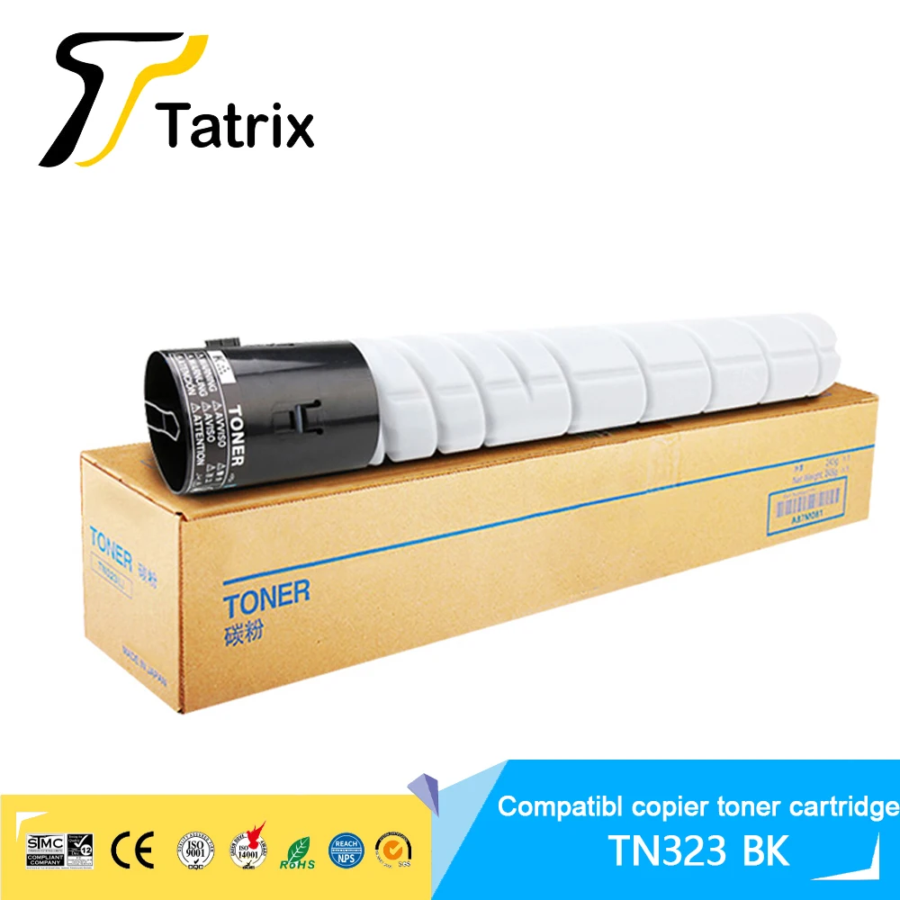 Tatrix Compatível Tn323 Copiadora Toner Cartucho para Compatível Konica Minolta Ad289s Ad369s Bizhub 227 287 367 Impressora - Imagem 2