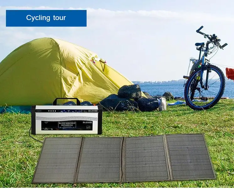 YYHC-36V 200W Solar Panel Charger Folding Solar Charger Powerful Power Efficient Environmentally for Travel Outdoor and Camping