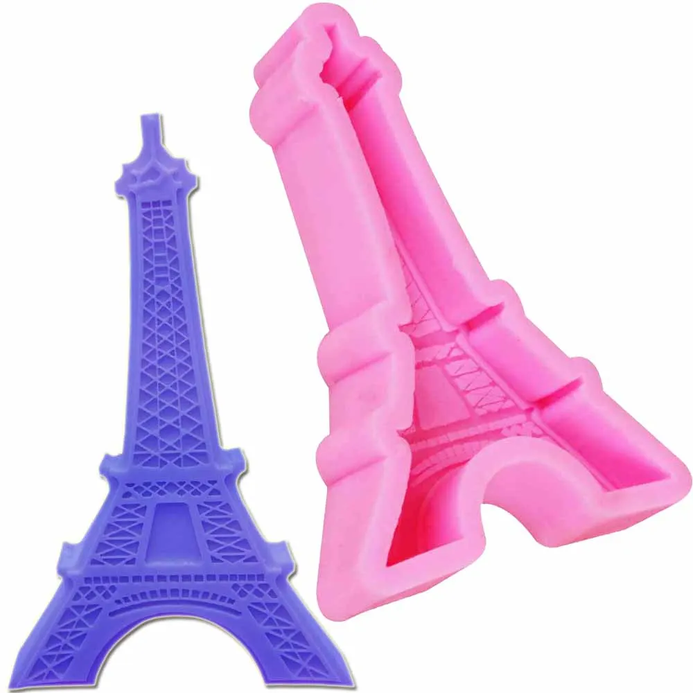 

Eiffel Tower Shape Silicone Molds Fondant Craft Cake Candy Chocolate Sugarcraft Ice Pastry Baking Tool Mould