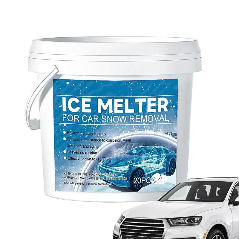 

Ice Melt Pet Safe Snow Melter Tablets For Snow Removal And Driveway Deicer Fast Acting And Effective Plant And Concrete Friendly