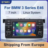 Autoradio STWEI Linux avec CarPlay sans fil, Android Auto, radio FM, Bluetooth, lecteur multimédia pour BMW Série 3 E46 M3, lecteurs vidéo pour voiture 1
