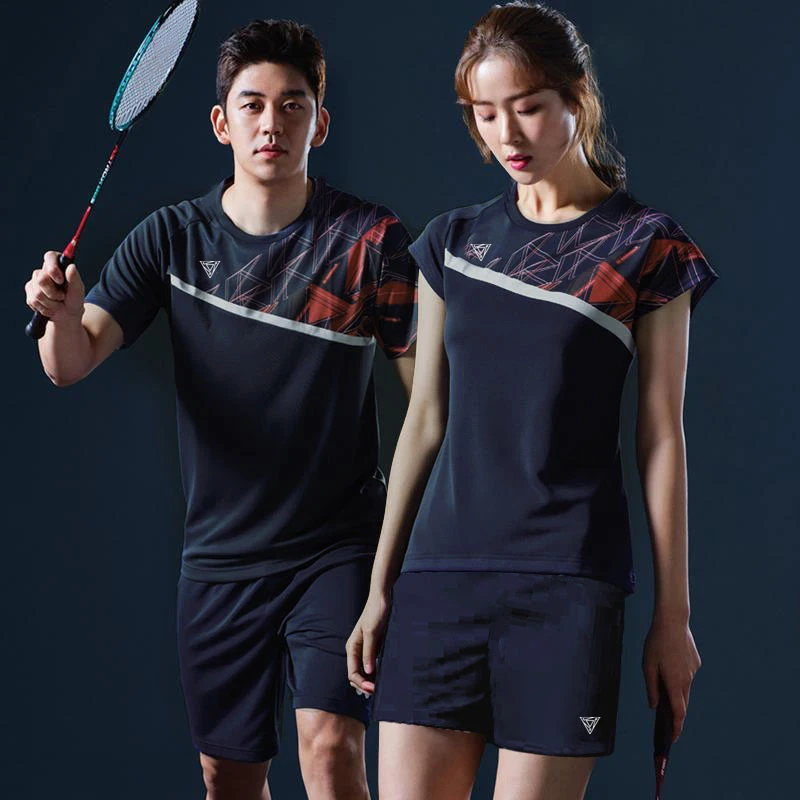 Short-sleeved Tennis Shirts Big Size Women's Suit Summer Male Sports Badminton Clothes Table Tennis Clothes Team Uniforms short sleeve t shirt sports clothes