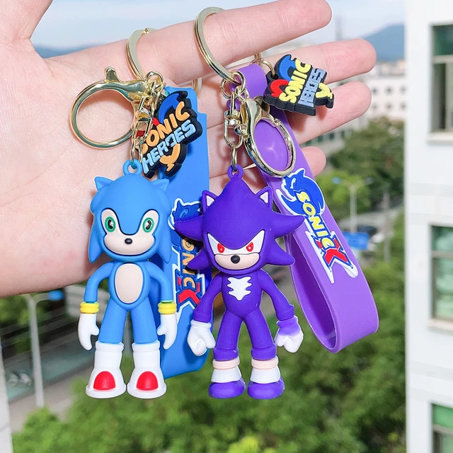 Shadow & Silver the Hedgehog 3 Clear Blue Acrylic Charm 