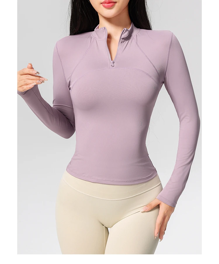 Women's Long Sleeve Yoga Training T-Shirt Horse Riding Sports Fitness Active Wear Top Comfortable Breathable Workout Shirt Sbe662ba71f544799a76acd2ab70621c7l