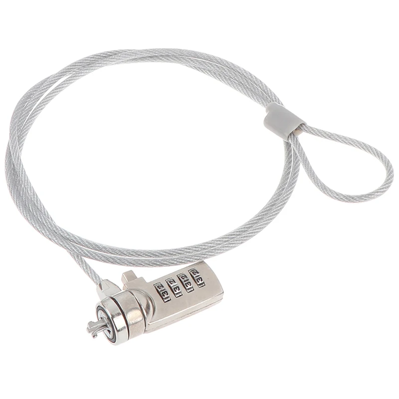 4 Digit Security Password Computer Lock Anti-theft Chain For Notebook Pc Laptop