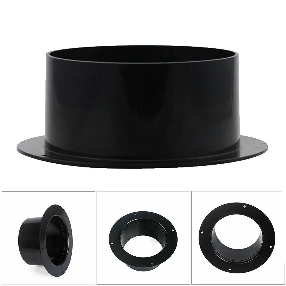 Flange Connector Duct Pipe Connector 50mm/150mm ABS Straight Pipe Ventilation Ducting Exhaust Pipe Air Duct Connectors Home Improvement Accessories