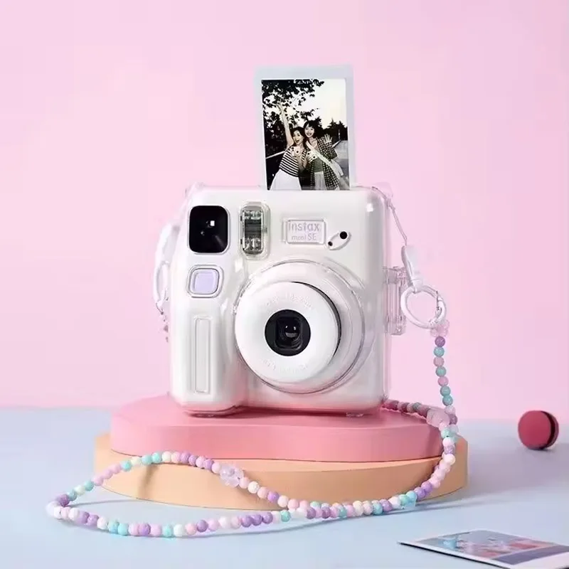 Fujifilm Instax Mini SE Instant Camera Film Auto-focusing Wrist Strap Birthday Christmas for Girl Optional Photo Paper Gift Box
