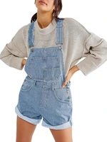 Korean Fashion Chic Jumpsuits Overalls Baggy Shorts Vintage Black Denim Rompers Women Sleeveless High Waist Jeans Play Suits - Image 5