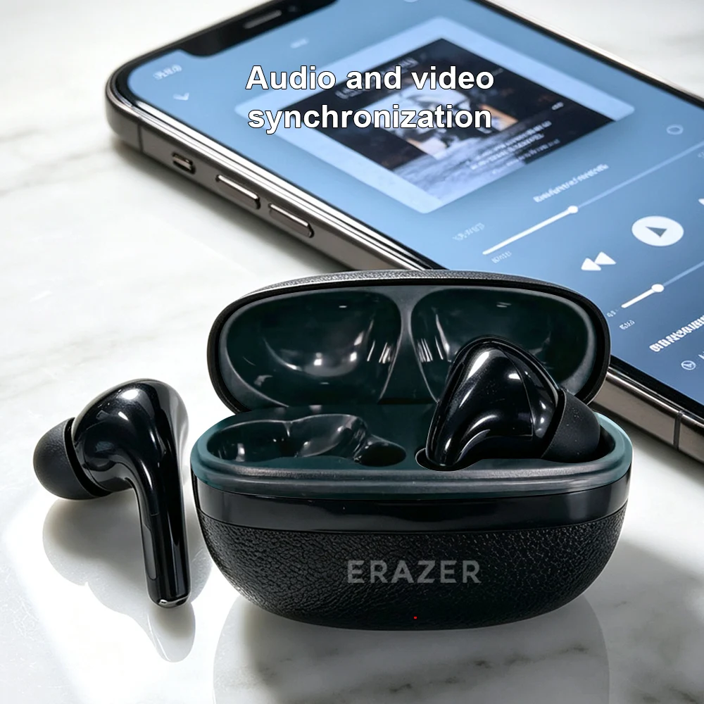 ERAZER Airs Pro Wireless Bluetooth Earphones with Touch Controls and ANC Noise Cancellation