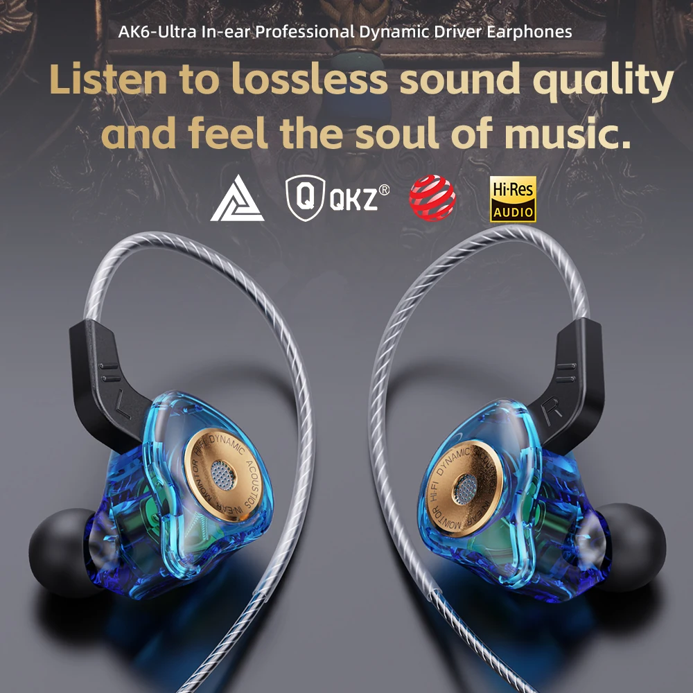 Original QKZ AK6-Ultra In-ear Earphone Professional Dynamic