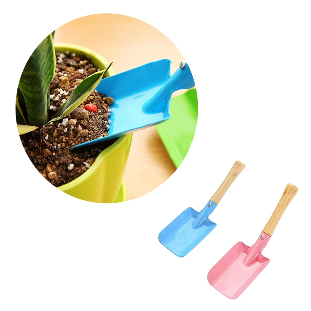 2Pcs Wooden Hand Trowel Homegrown Gardening Tool Small Gardening Household Digging Lawn Trowel Hand Tool Green Pla