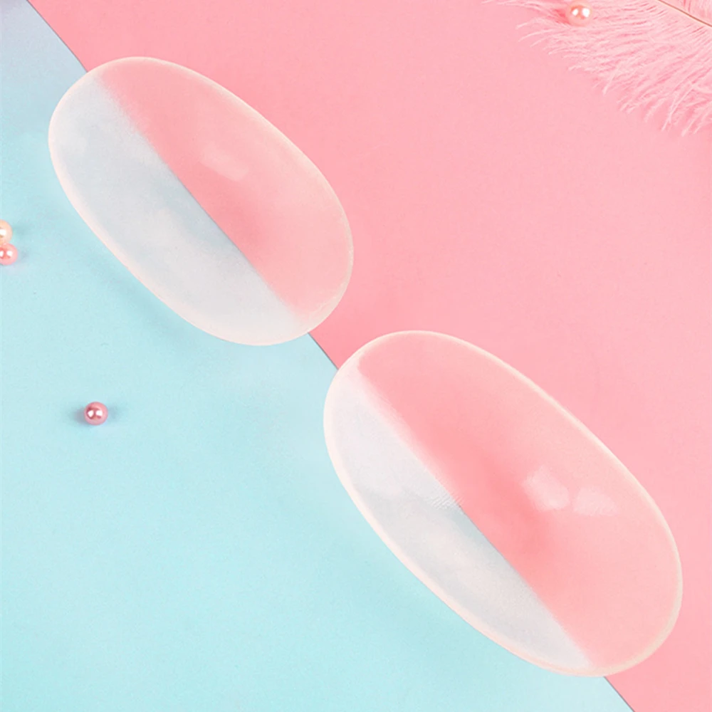 Description Picture 6 of item1Pair Naturally Soft Silicone Anti Slip Shoulder Pads Invisible Shoulder Enhancer Push-Up Cushions Reusable Self-Adhesive Unisex