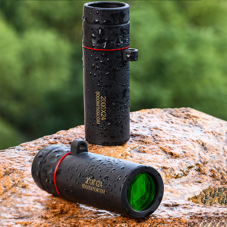 Portable Outdoor Telescope High Definition High Magnification 2000x24 Night Vision Capability Connect Smartphone Take Picture