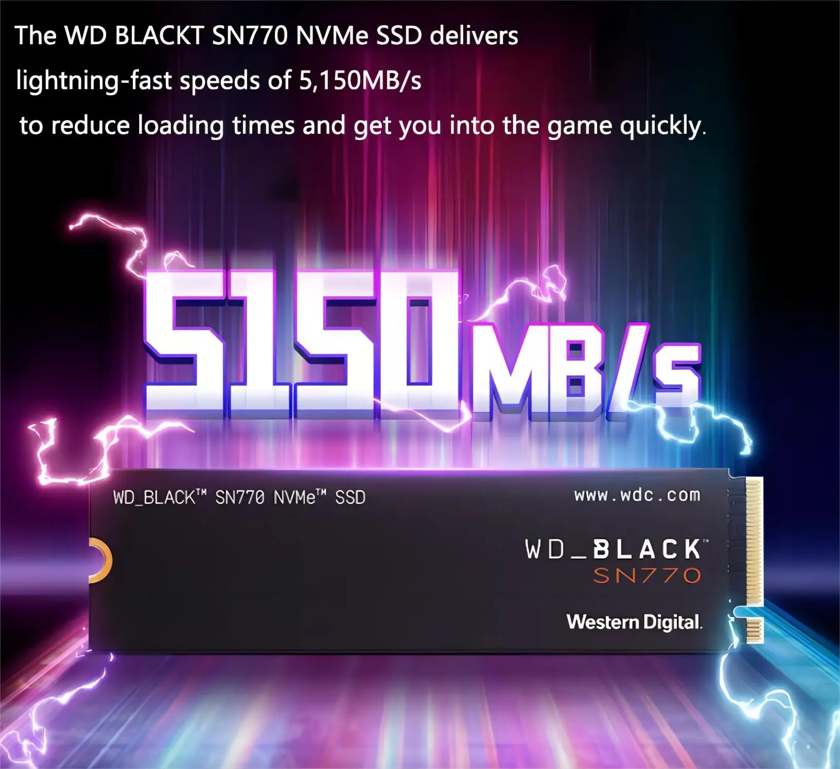 PC Ʈ ̹ ϵ ̺  ̹ ָ Ʈ ̺,  WD SN770 NVMe SSD 500G, 1TB, 2TB, Gen4 PCIe M.2, 3 DNND