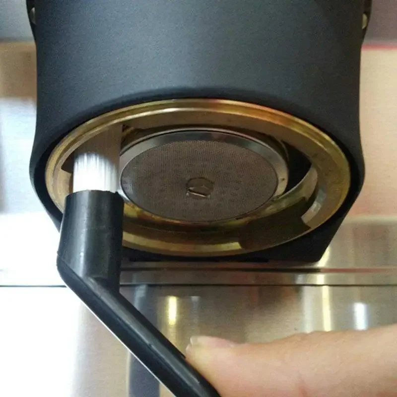 Espresso Machine Cleaning Brush with Ergonomic Plastic Handle