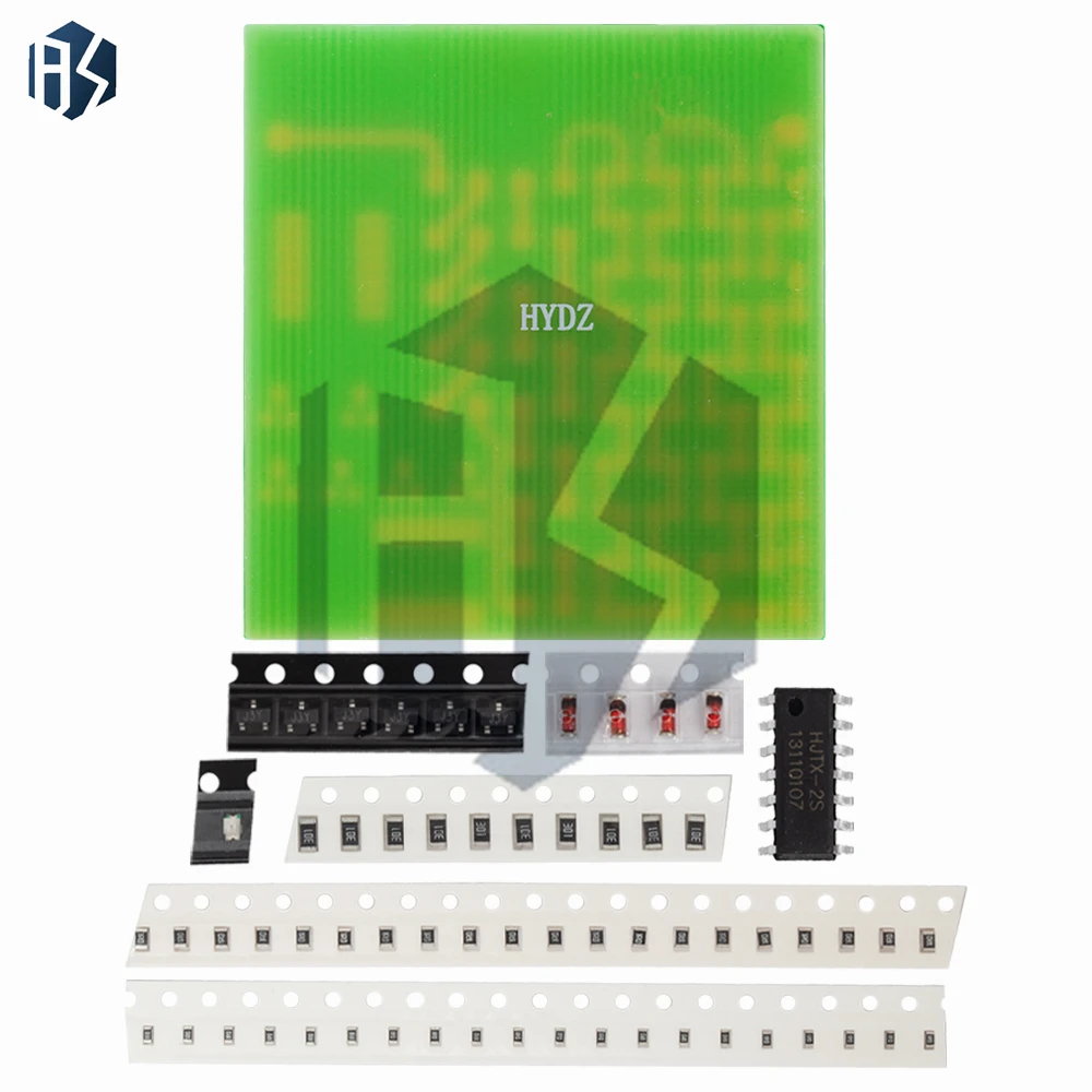 Lectronic SMT SMD Componente Pratica di Saldatura Scheda di Saldatura Kit FAI DA TE Resitore Diodo Transistor Per Inviare L'apprendimento - immagine 5