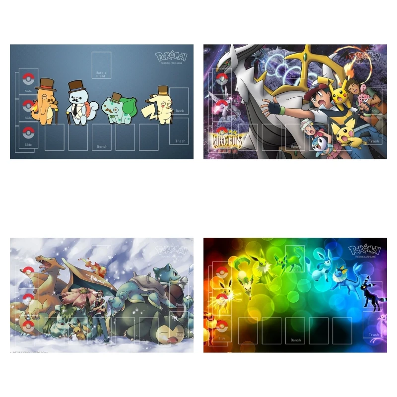 

PTCG Pokemon Battle Plate Game Tablecloth Duel Mat Blastoise Pikachu Animation Characters Classics Anime Collection Cards Toy