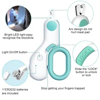 Professional Pet Nail Clipper LED Light Pet Nail Clipper Claw Grooming Scissors for Cats Small Dogs Scissors Cat  Accessories 2