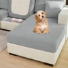 Jacquard Thick Sofa Cover Elastic Polar Fleece Couch Covers for Sofas Living Room Spandex Seat Covers L-shaped Solid Colors Home 2
