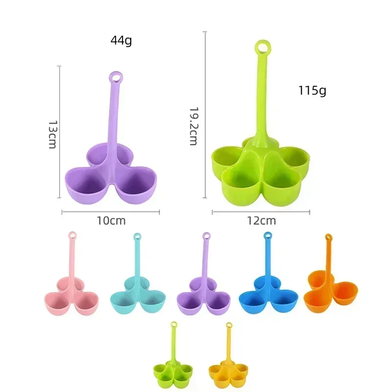 Egg Cooker Steamed Egg Holder Silicone Egg Boiler with Five Holes Handle For Boiled Eggs 1 Kitchen Kits