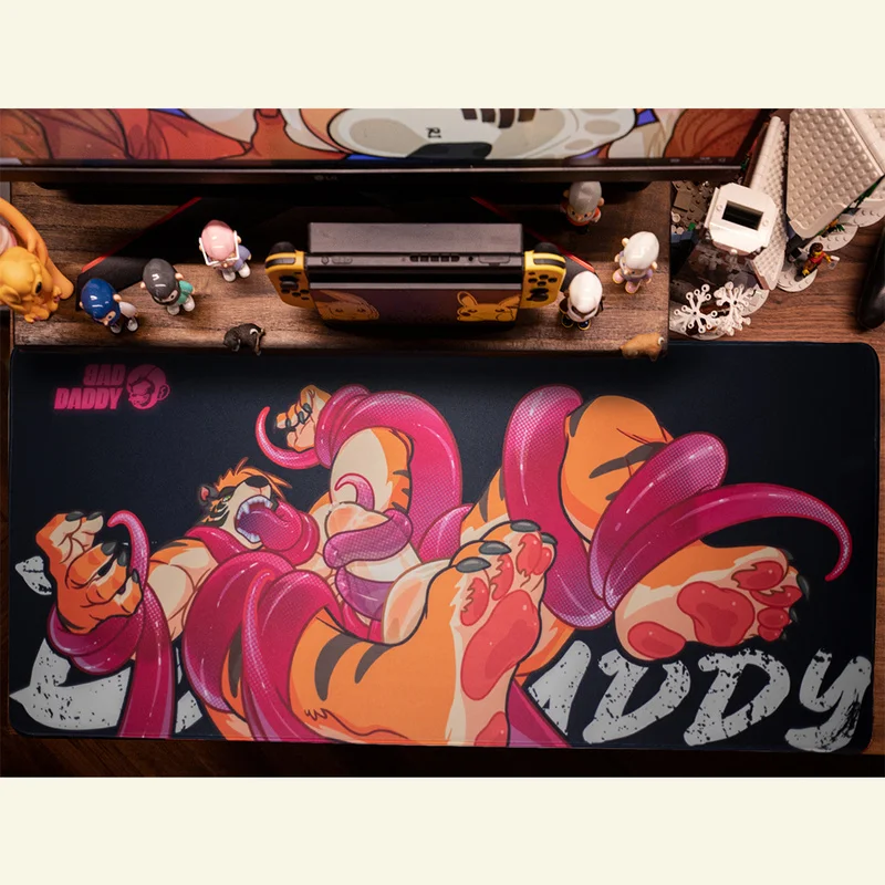New Baddaddy Original Orc Furry Beast Control Tentacles Oversized Esports Lock Edges Washable Esports Gaming Durable Mouse Pad