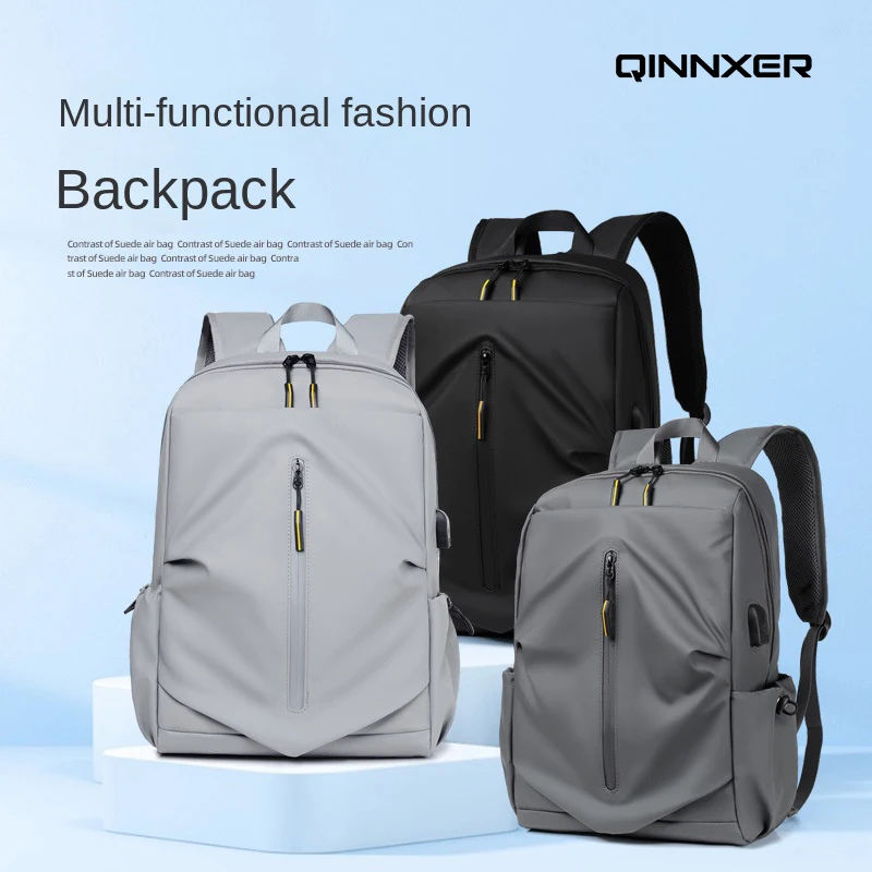 

Сумка на одно плечо QINNXER для мужчин, стильный вместительный дорожный портфель для учеников средней и старшей школы, для ноутбука