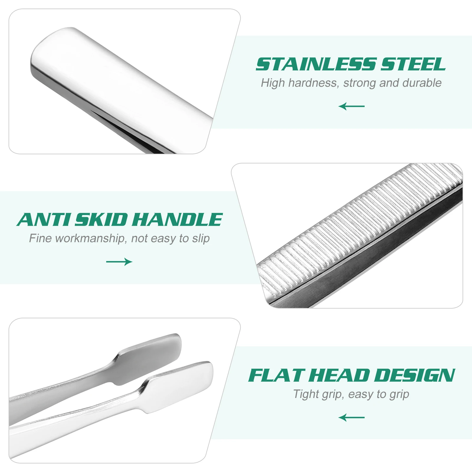 2pcs Succulent Gardening Tool Tweezers Stainless Steel Stamp Tweezers Succulent Gardening Tool Collector Flat Head precision tweezers tweezer tool esd anti static tweezers pimples blackhead tweezers blackhead clip tweezers soldering tweezers phone repair tweezers ceramic tweezers barbecue tweezers