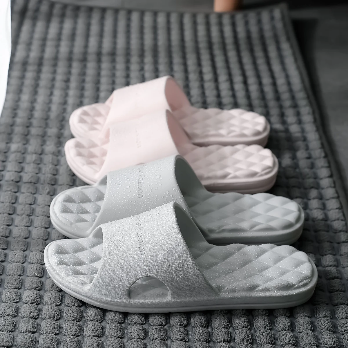 TZLDN 36-49 grande taille EVA pantoufles à fond souple pour femmes maison salle de bain sandales d'été pour hommes été vêtements de plage unisexe diapositives