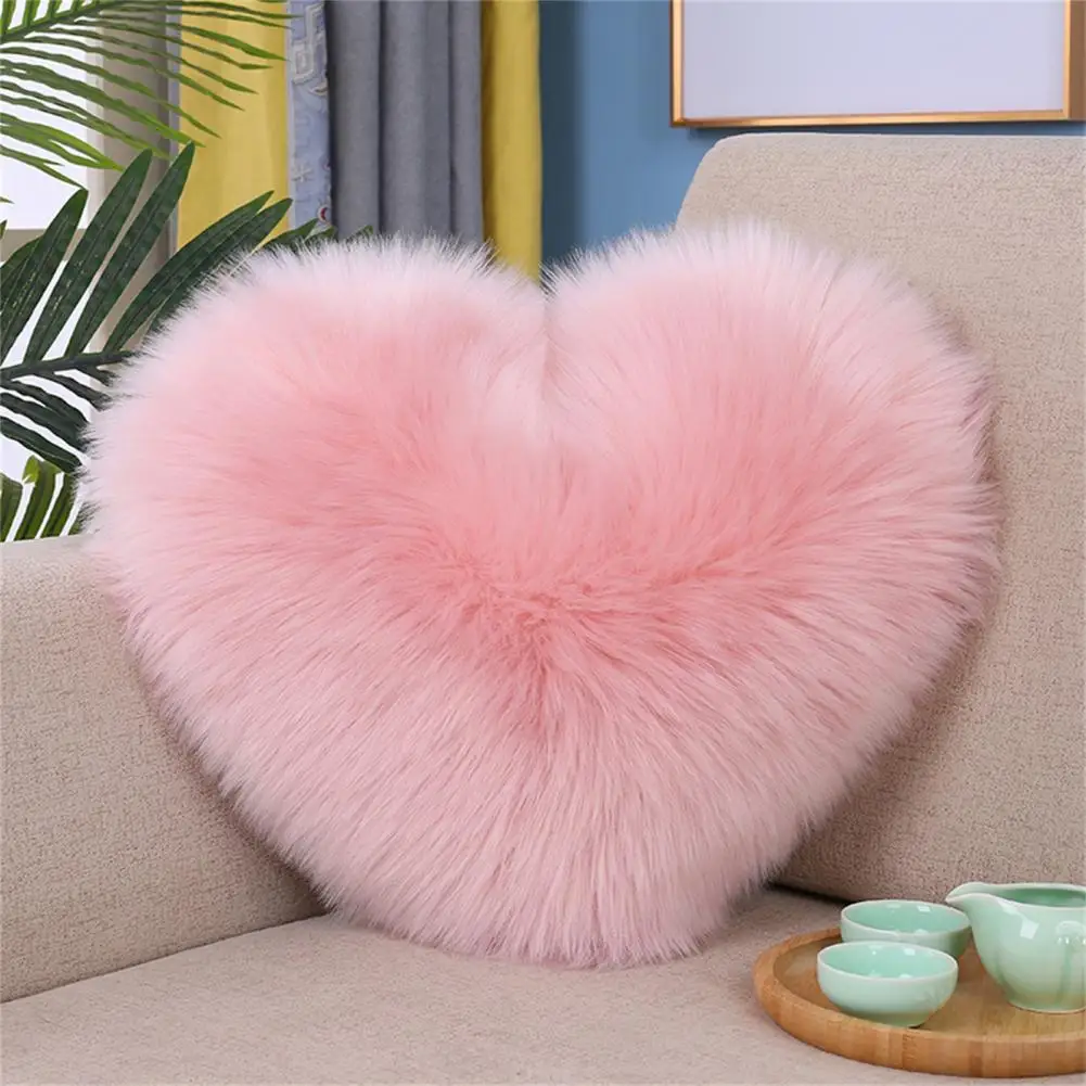 

Pillow Doll Soft Texture PP Cotton Decorative Heart Shaped Sofa Cushion Cover Household Supplies Plush Pillows Cushions for Sofa