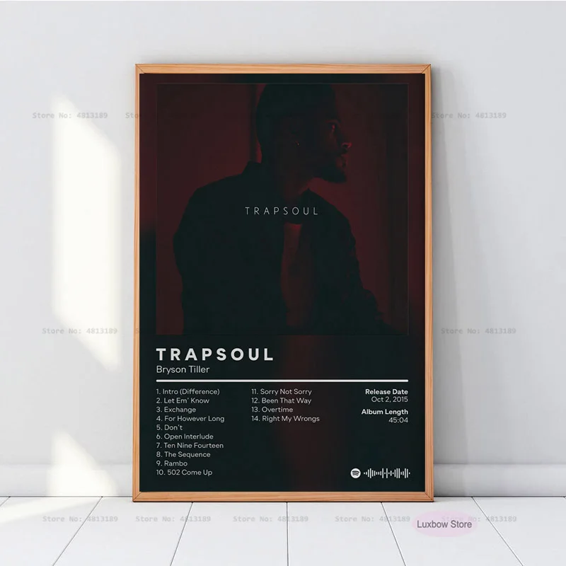 NewBrysonTillerAnniversaryTrapsoulMusicAlbumCoverPosterPrints