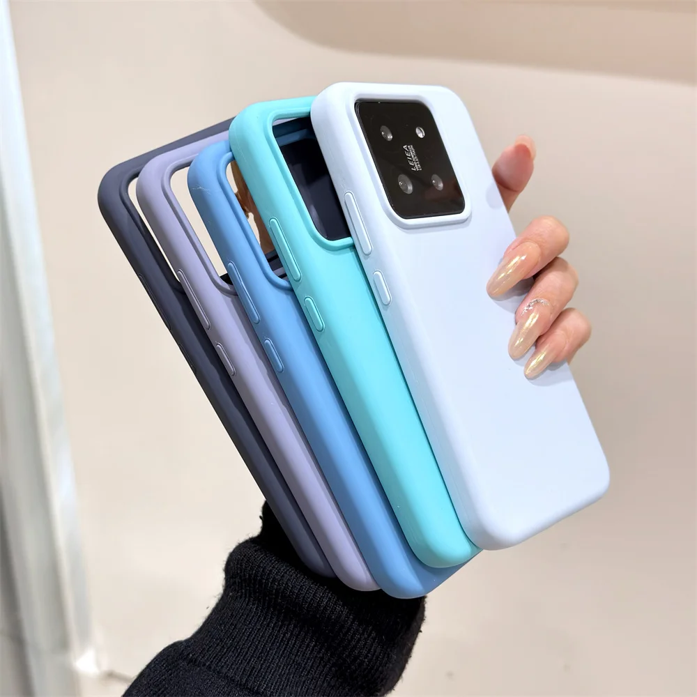 Premium Liquid Silicone Candy Bumper Phone Case - Ultra Matte Soft Back Cover