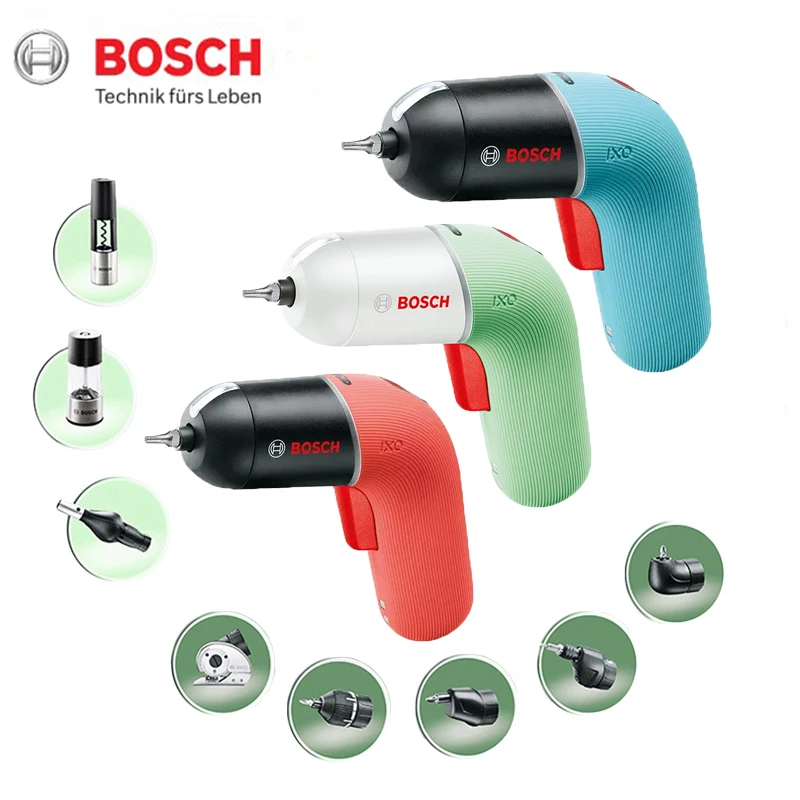 

Bosch IXO6 Cordless Screwdriver USB Charge Variable Speed Multi-Purpose Driller with Home DIY Attachment Mini Electric Drill
