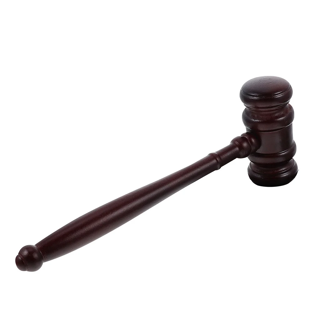 Gavel Hammer Judge Wooden Toy Auction Lawyer Costume Mallet Law Prop Wood Toys Justice Courtroom Gavels Play Block Cosplay